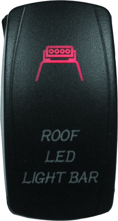 DragonFire Racing Lighted Switch Roof Led On/Off Red