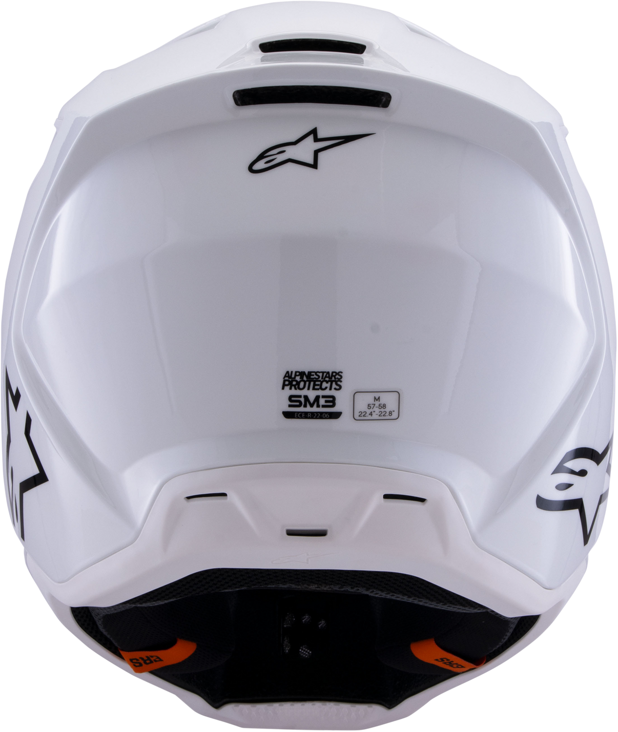 Sm3 Solid Helmet White Glossy Xl