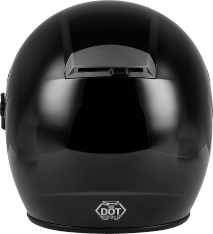 Gm 32 Open Face Helmet Black Md