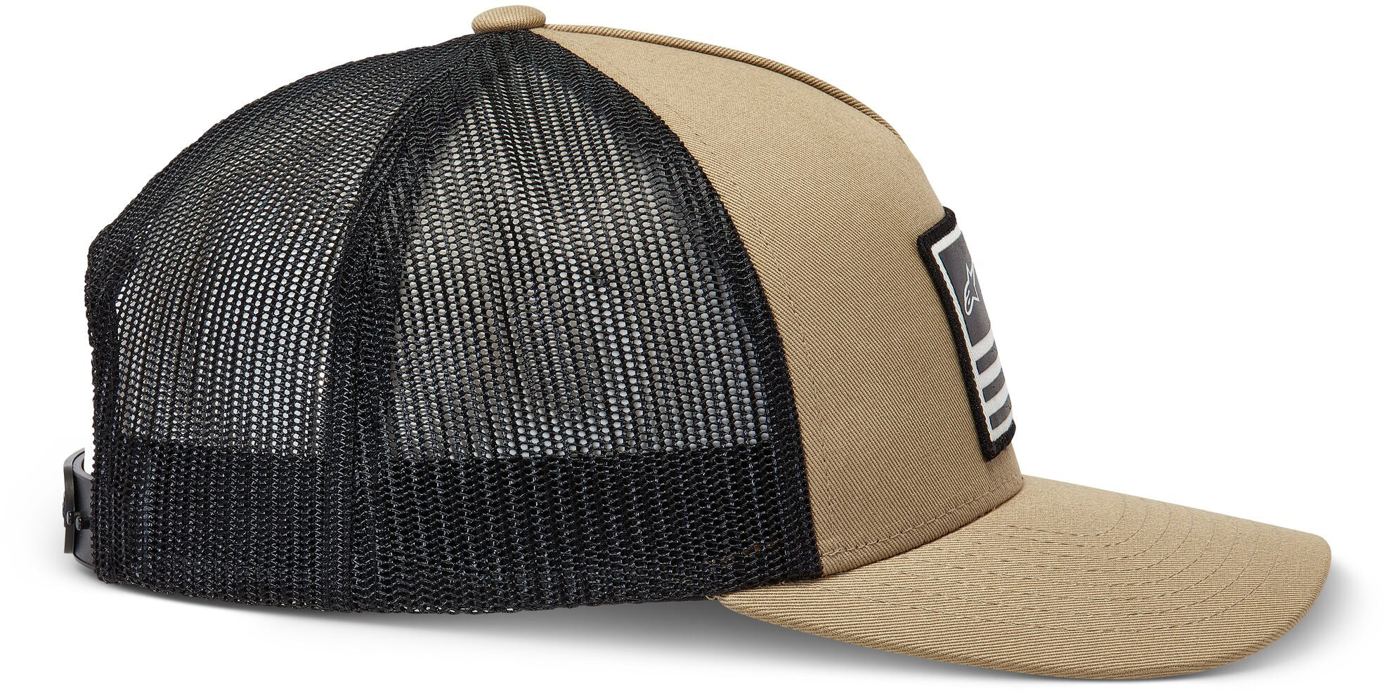 Flag Snapback Hat Sand/Black