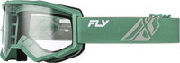 Youth Focus Goggle Olive/Grey W/ Clear Lens