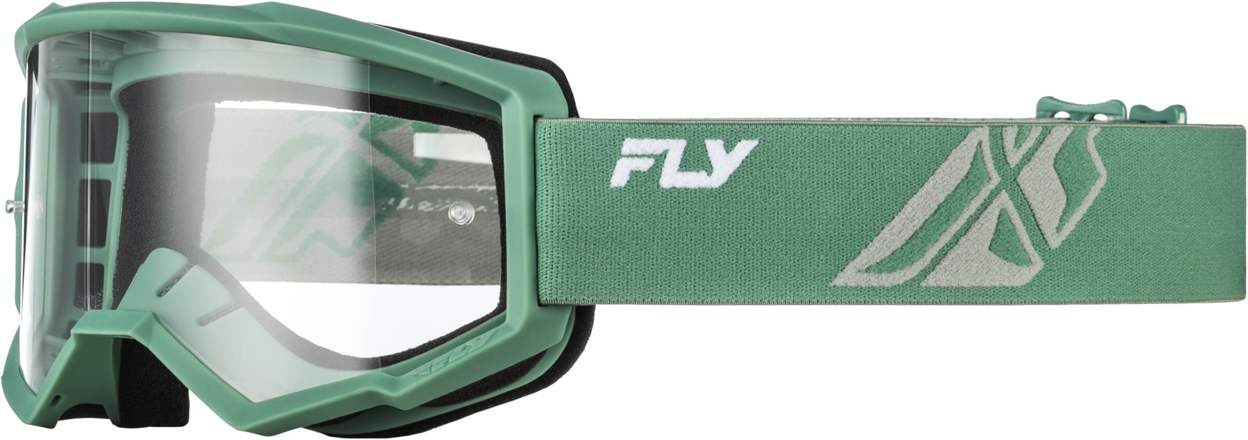 Youth Focus Goggle Olive/Grey W/ Clear Lens