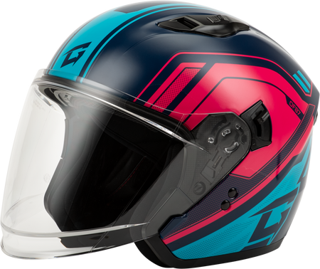 Of 87 Duke Helmet W/Led Light Blue/Red 3x