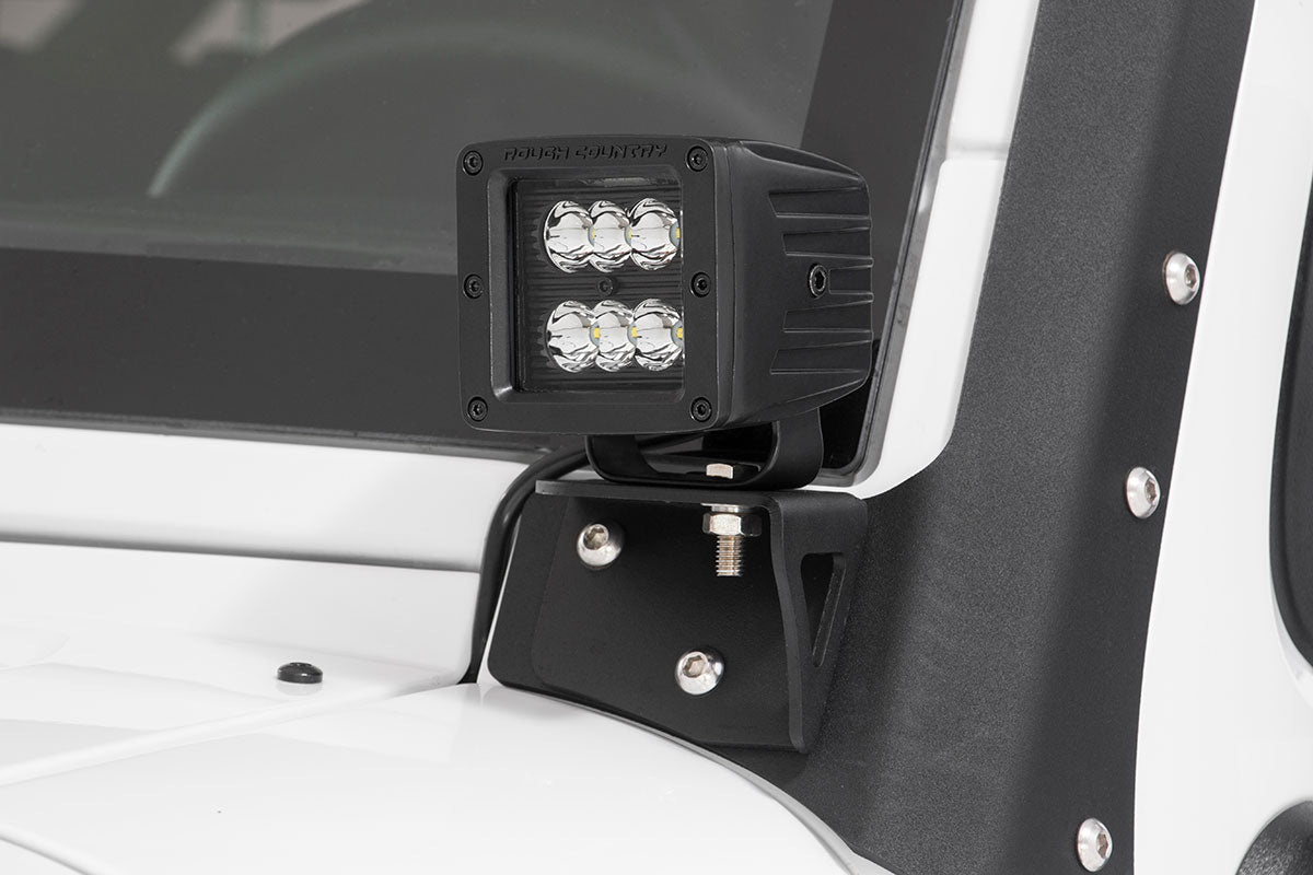 2 Inch Black Series LED Light Pods | Spot | Square | 70903BL