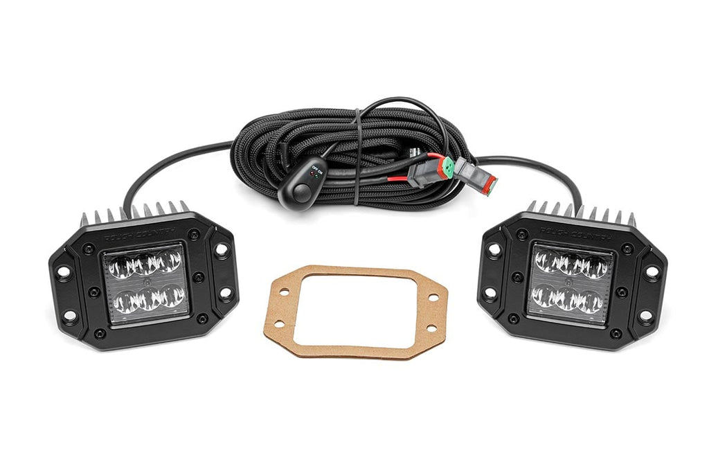 2 Inch Black Series LED Light Pods | Spot | Flush Mount | 70803BL
