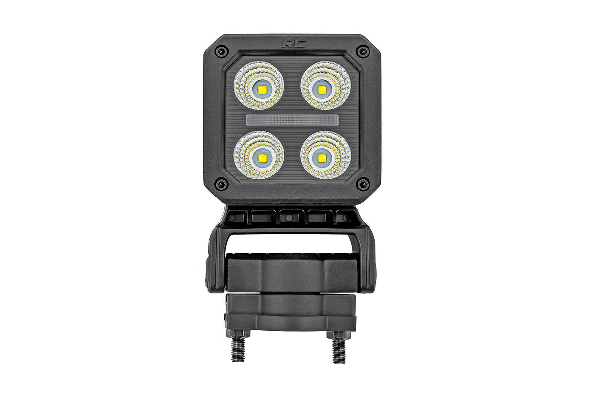 Black Series LED Light Pair | 2 Inch | Flood | Swivel Mount | 70802