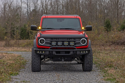 2 Inch LED Light Pods | Spot Beam | Amber Lens | Square | 70903A