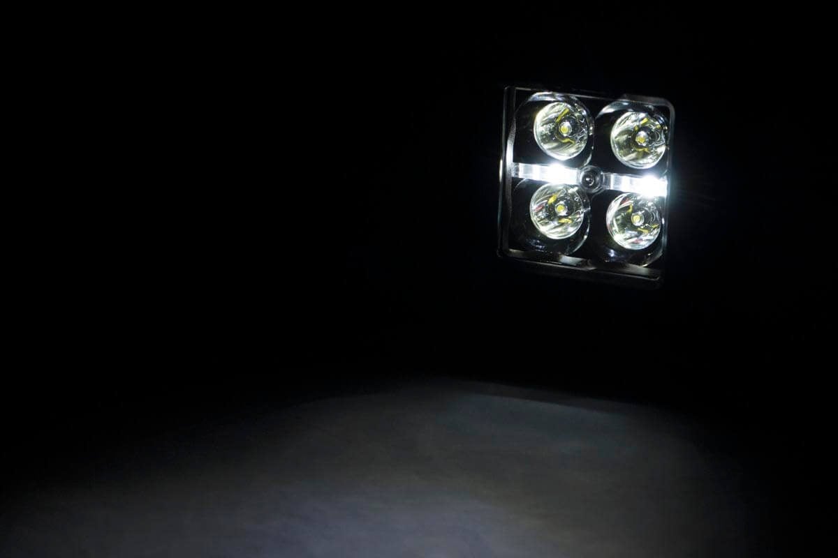 2 Inch Black Series LED Light Pods |  Flush Mount | Cool White DRL | 70803BLKDRL