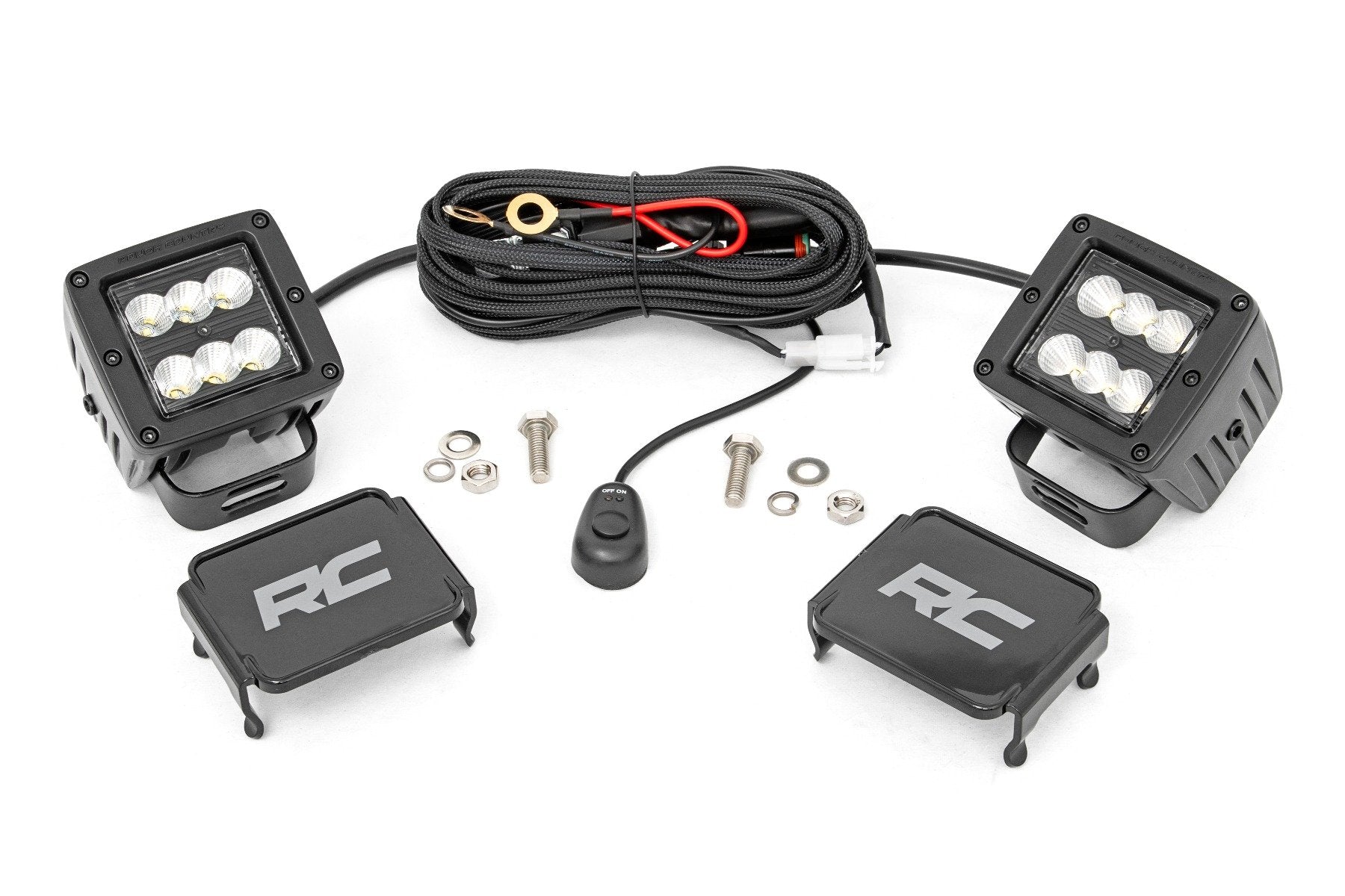 2 Inch Black Series LED Light Pods  | Pair | Flood | 70133BL
