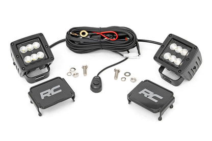 2 Inch Black Series LED Light Pods  | Pair | Flood | 70133BL