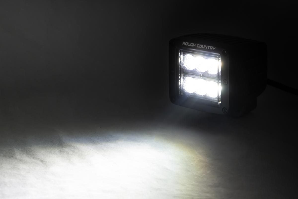 2 Inch Black Series LED Light Pods | Spot | Square | 70903BL