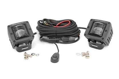 2 Inch Black Series LED Light Pods | SAE Fog | Pair | 70907