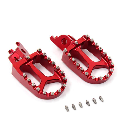 KKE CNC Aluminum Footpegs for HONDA/KAWASAKI Red/Blue/Green/Black/Silver