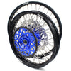 KKE 21 & 18 Enduro Wheels for YAMAHA WR250F 2001-2016 WR450F 2003-2015 Blue&Black 250mm Disc