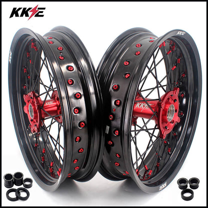 KKE 17 Inch Supermoto Wheels Fit for Honda CRF450L 2019-2021 CRF250R CRF450R 2025