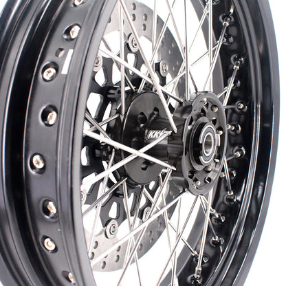 KKE 3.5 & 4.25 Wheels for Yamaha WR250F 2001 WR450F 2003-2018 Black