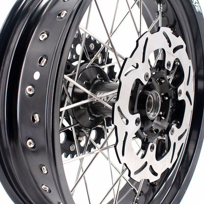 KKE 3.5 & 4.25 Wheels for Yamaha WR250F 2001 WR450F 2003-2018 Black
