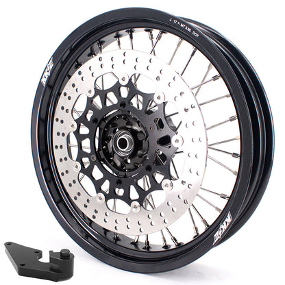 KKE 3.5 & 5.0 17 Inch Wheels for Yamaha WR250F 2001 WR450F 2003-2018 Black