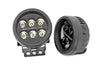 Rough Country | Black Series Round LED Light Pair | 3.5 Inch | Amber DRL | 70900A