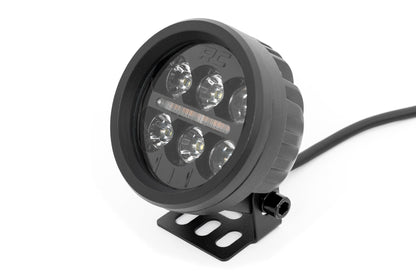 Rough Country | Black Series Round LED Light Pair | 3.5 Inch | Amber DRL | 70900A