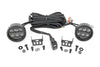 Rough Country | Black Series Round LED Light Pair | 3.5 Inch | Amber DRL | 70900A