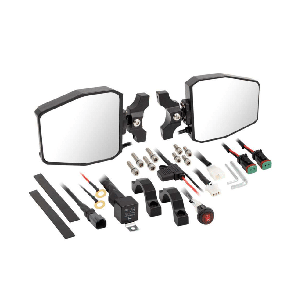 LED Side Mirrors from AJK Offroad by Metra Powersports Full Product Preview
