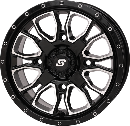 Fusion Dd Wheel  14x7 6+1 4/137 & 4/156 Gloss Blk/Mach