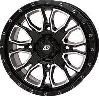 Fusion Dd Wheel  14x7 5+2 4/137 & 4/156 Gloss Blk/Mach