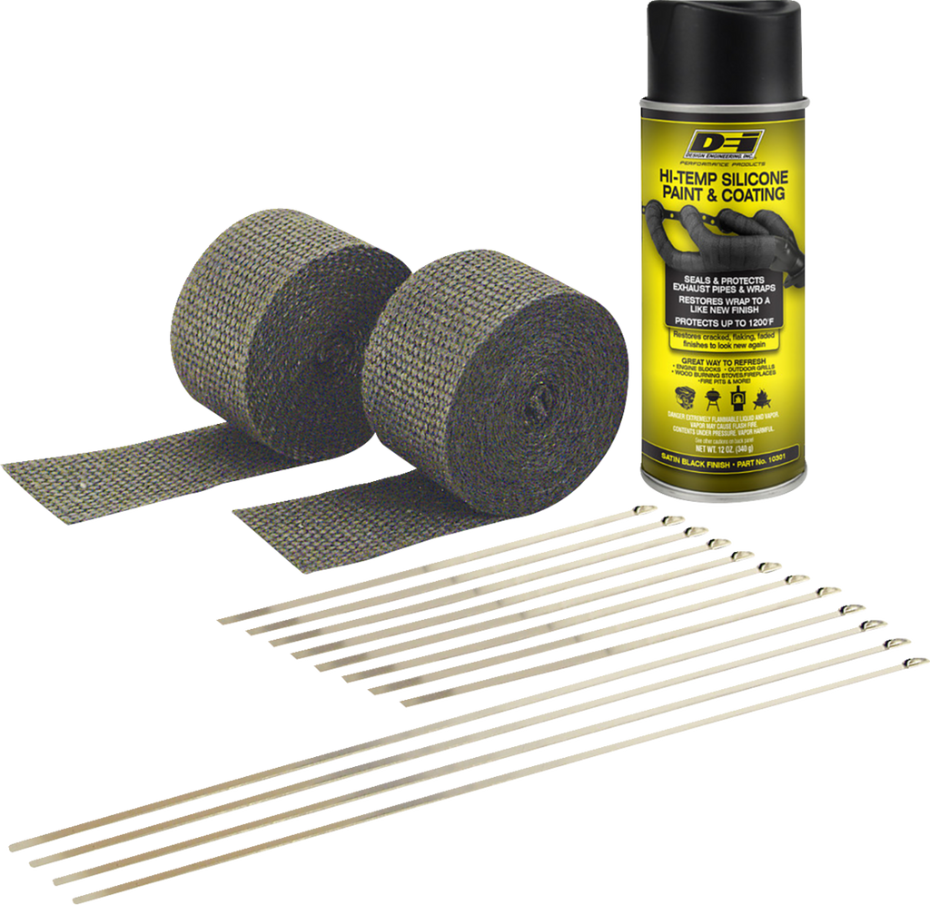 DEI Exhaust Wrap Kit - Black/Black 901330
