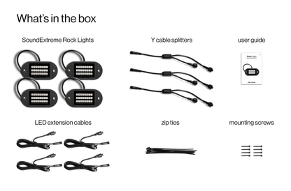 X4 Rock Lights X4 24 Led Rock Light + Cable