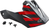 Visor W/Screws Fame Mx 86 Matte Black/Red/Silver
