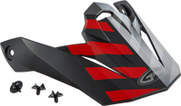 Visor W/Screws Fame Mx 86 Matte Black/Red/Silver