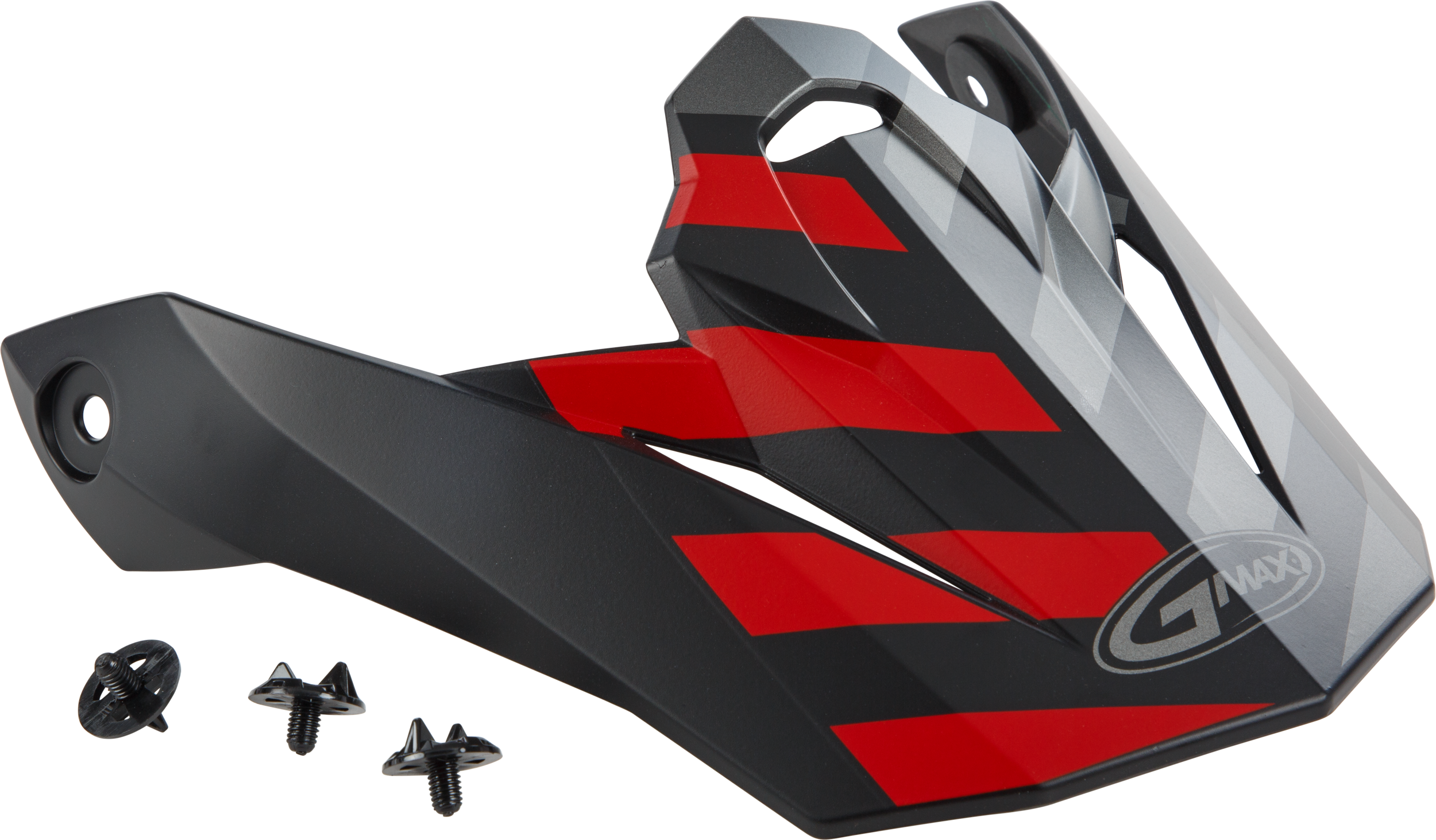 Visor W/Screws Fame Mx 86 Matte Black/Red/Silver