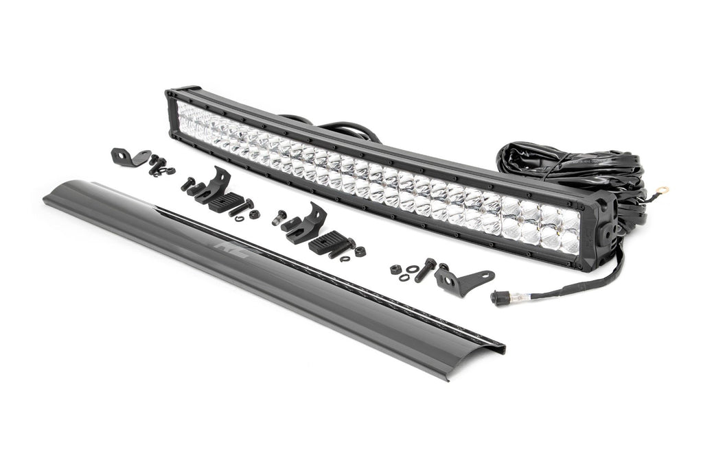30 Inch Chrome Series LED Light Bar | Curved | Dual Row | Cool White DRL | 72930D