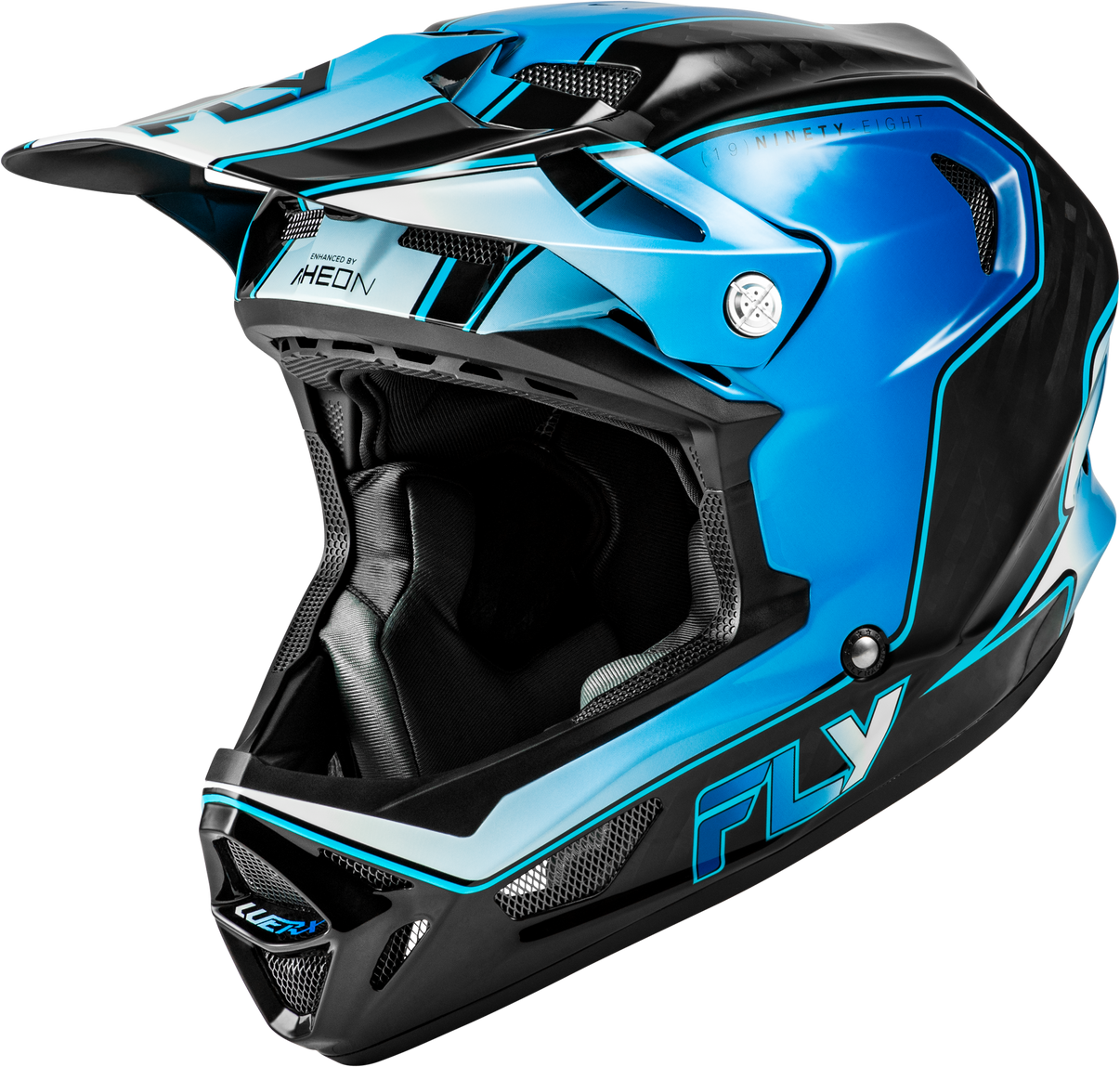 Werx R Flow Carbon Helmet Black Carbon/Blue/White Sm