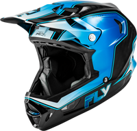 Werx R Flow Carbon Helmet Black Carbon/Blue/White Lg