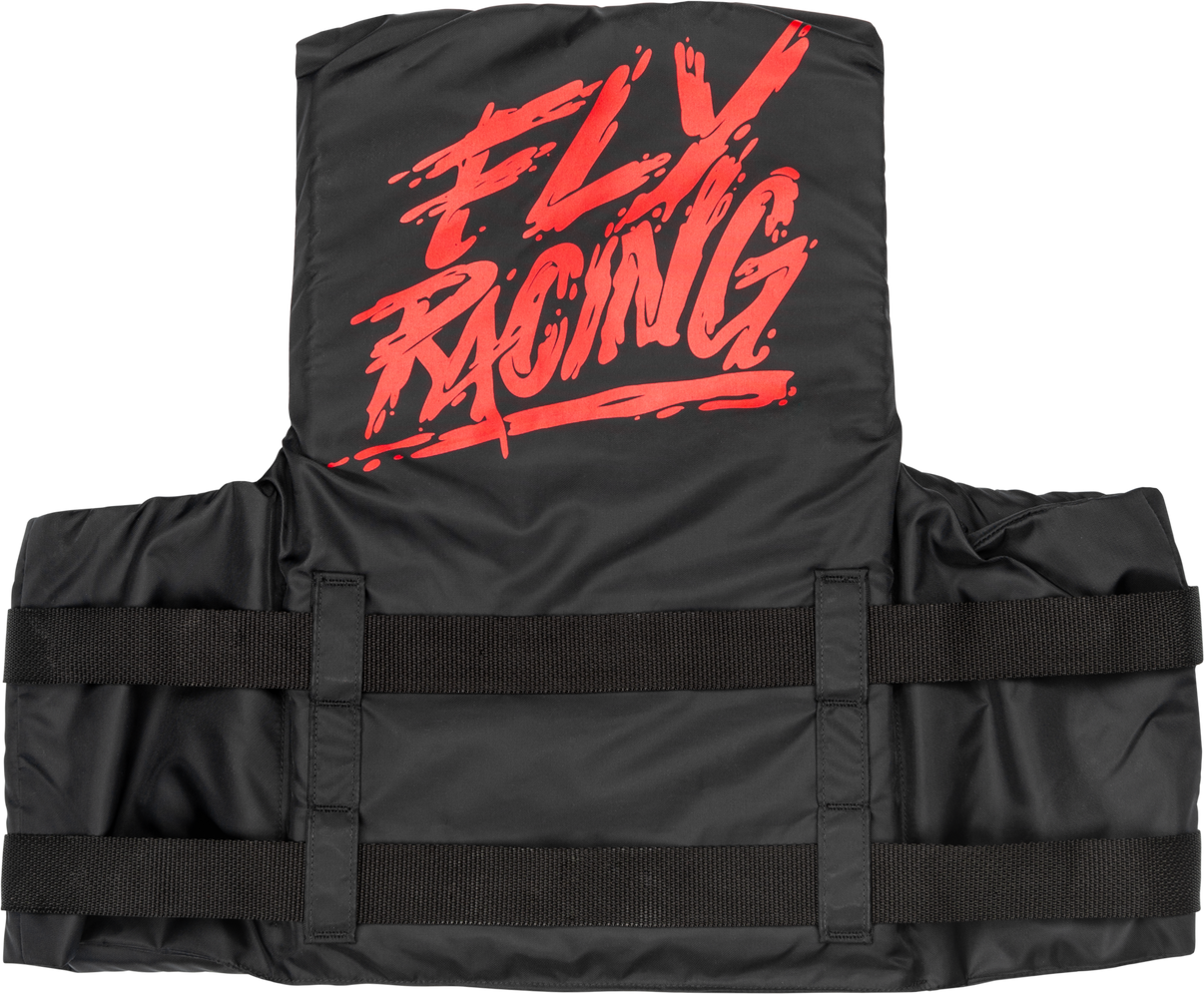 Nylon Flotation Vest Black/Red 2x