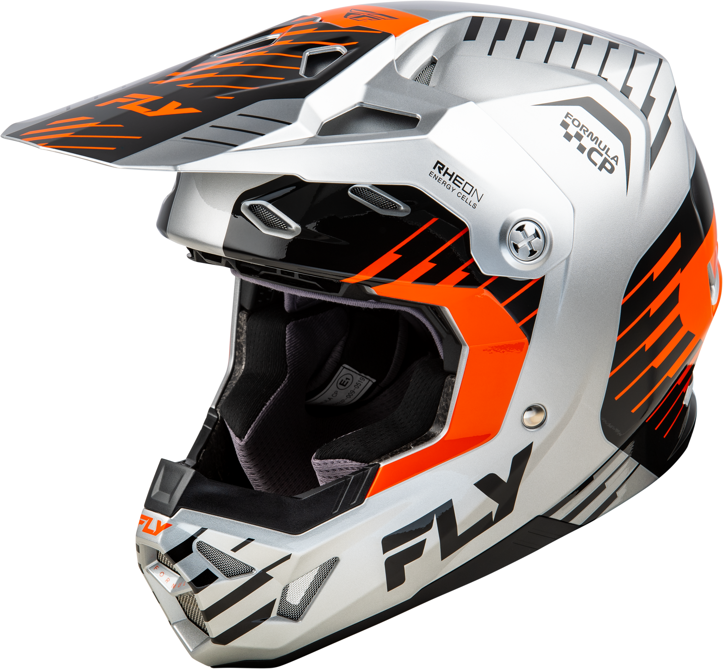 Youth Formula Cp Slice Helmet Grey/Orange/Black Yl