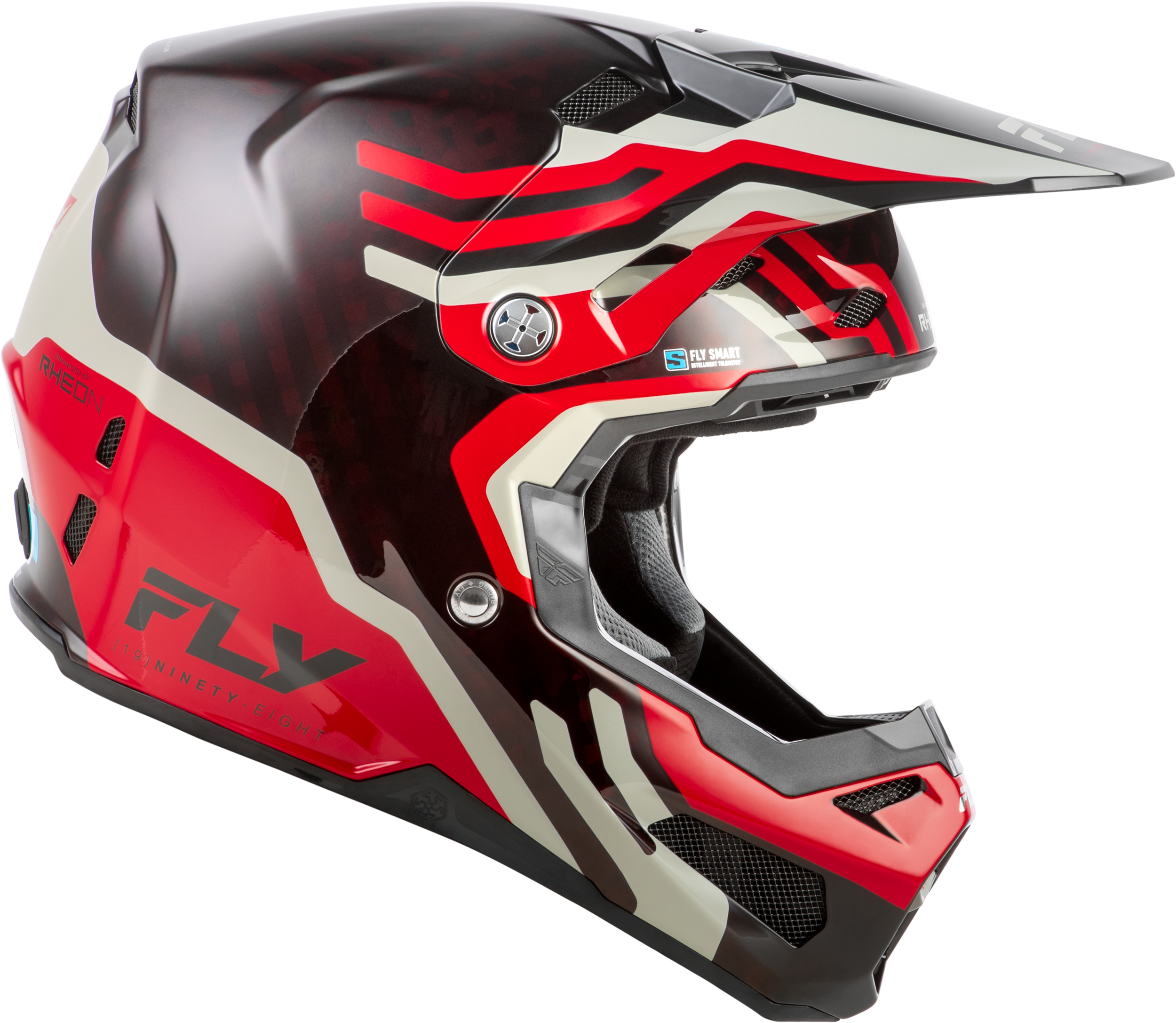 Formula S Carbon Byte Helmet Red Carbon/Red/Grey Sm