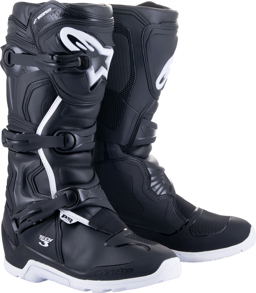 Alpinestars Tech 3 Enduro Waterproof Boots Black/White Size 12