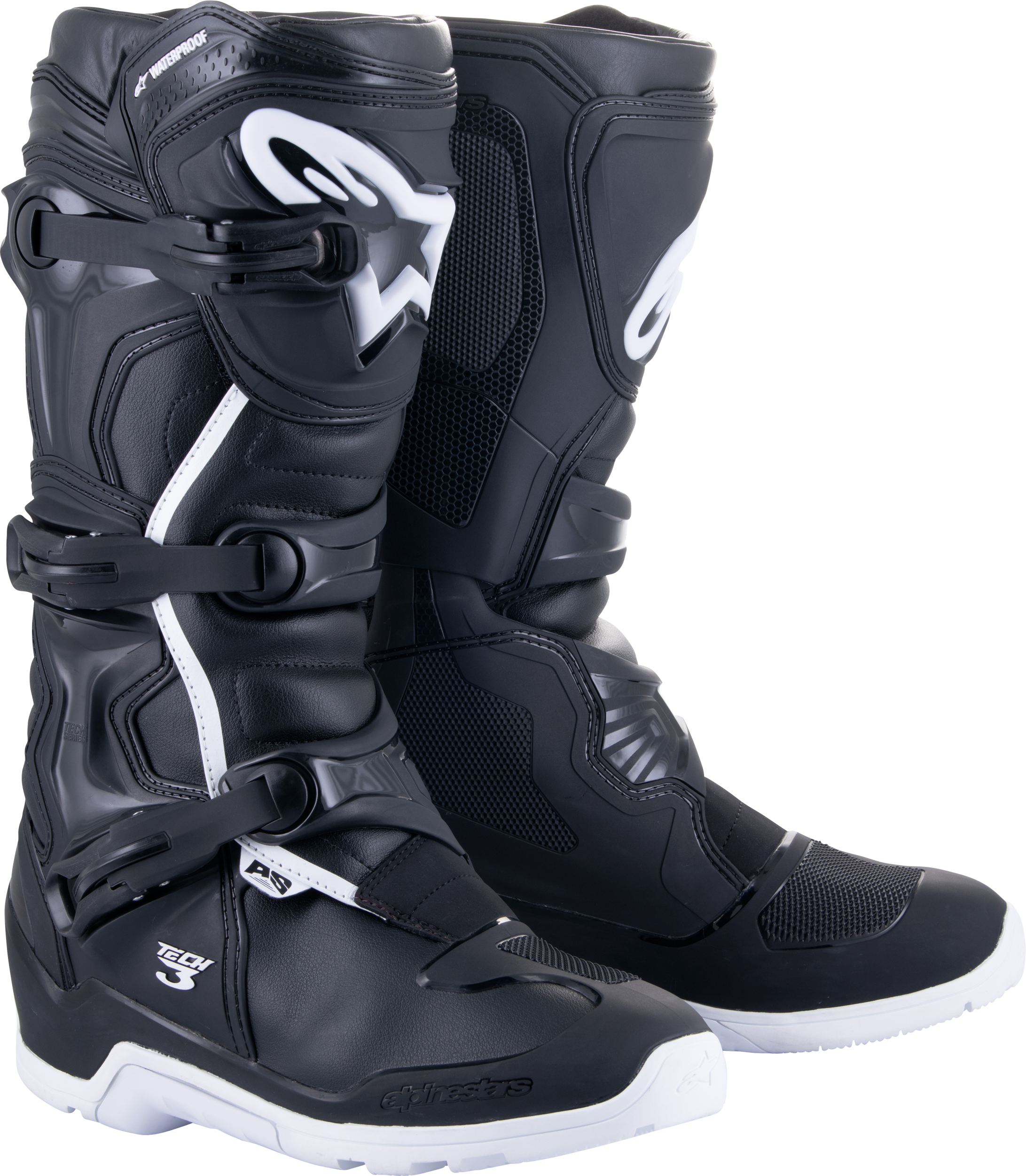 Tech 3 Enduro Wtrprf Boots Black/White Sz 6