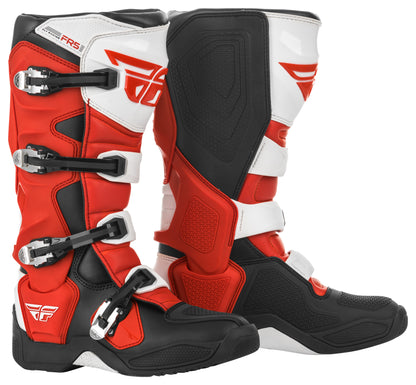FLY RACING Fr5 Boots Red/Black/White Size 09 - Durable and Stylish