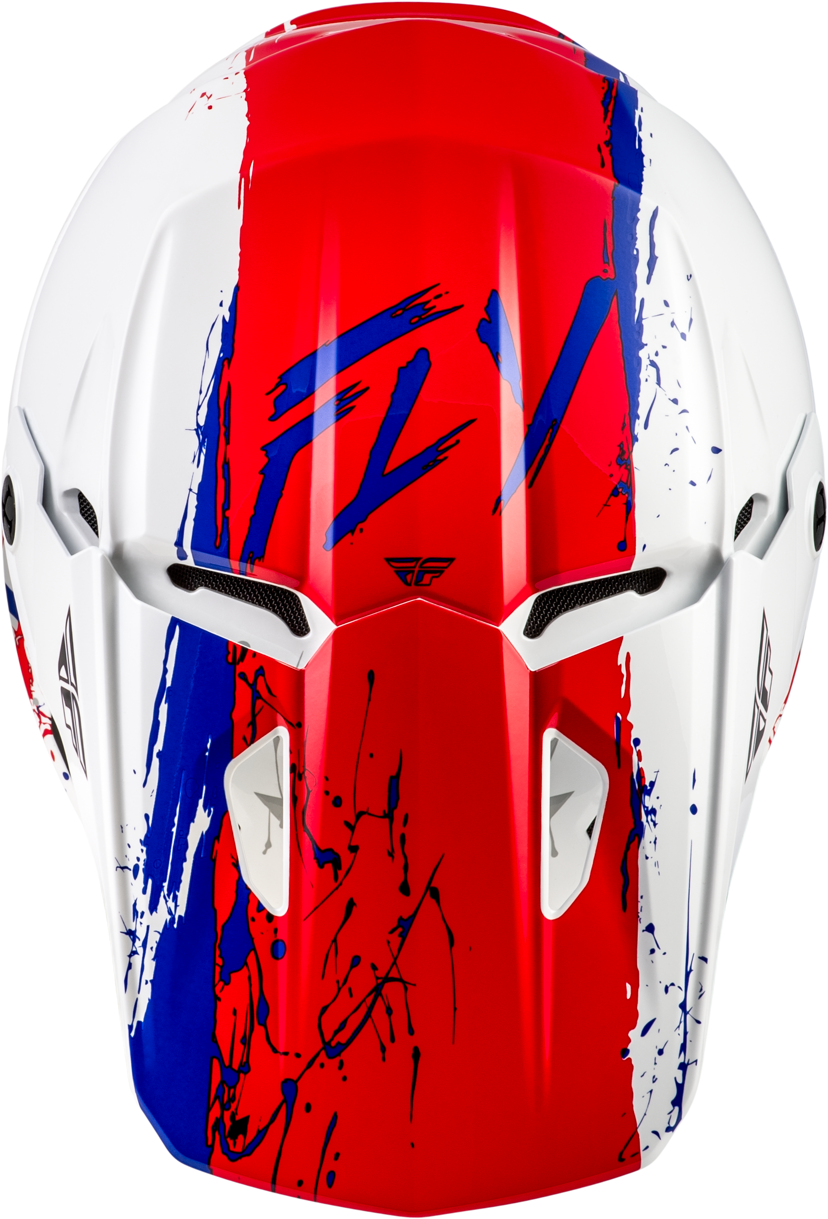 Youth Kinetic Drip Helmet Red/White/Blue Yl
