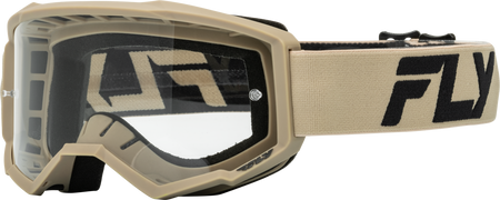 Focus Goggle Khaki/Black W/ Clear Lens