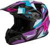 Mx 96 Splinter Helmet Black/Purple/Blue 2x