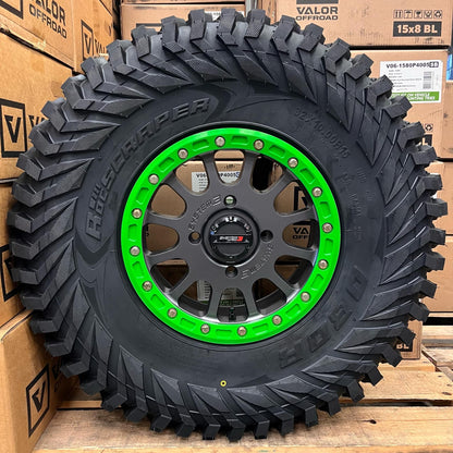 System 3 SB5 w/ colored rings on Journey Rock Poison tires | 4/137 Bolt Pattern