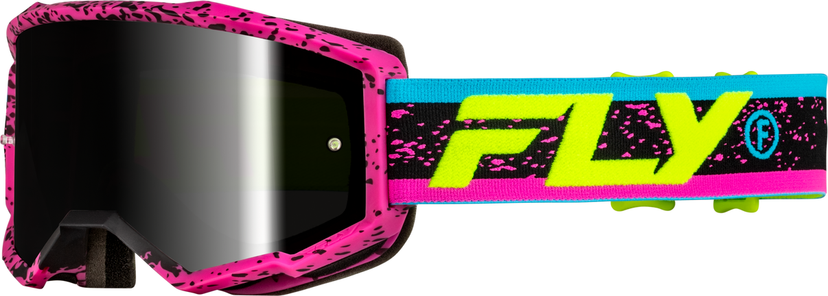 Zone Goggle Pink/Black/Hi Vis W/ Black Mirror/Smoke Lens