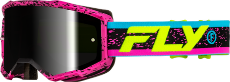 Zone Goggle Pink/Black/Hi Vis W/ Black Mirror/Smoke Lens