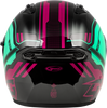 Of 87 Duke Helmet Black/Aqua/Coral Md