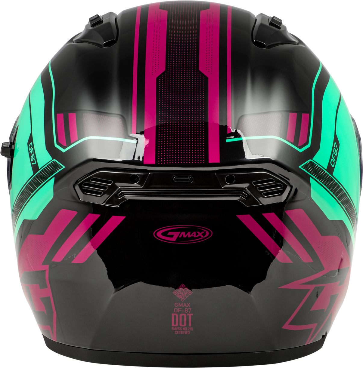 Of 87 Duke Helmet Black/Aqua/Coral Md